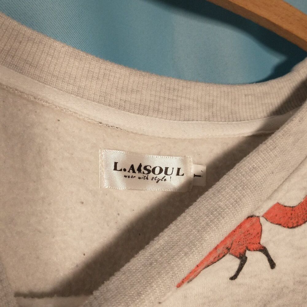 Super Cute LA Soul Fox Sweatshirt! - Picture 2 of 3